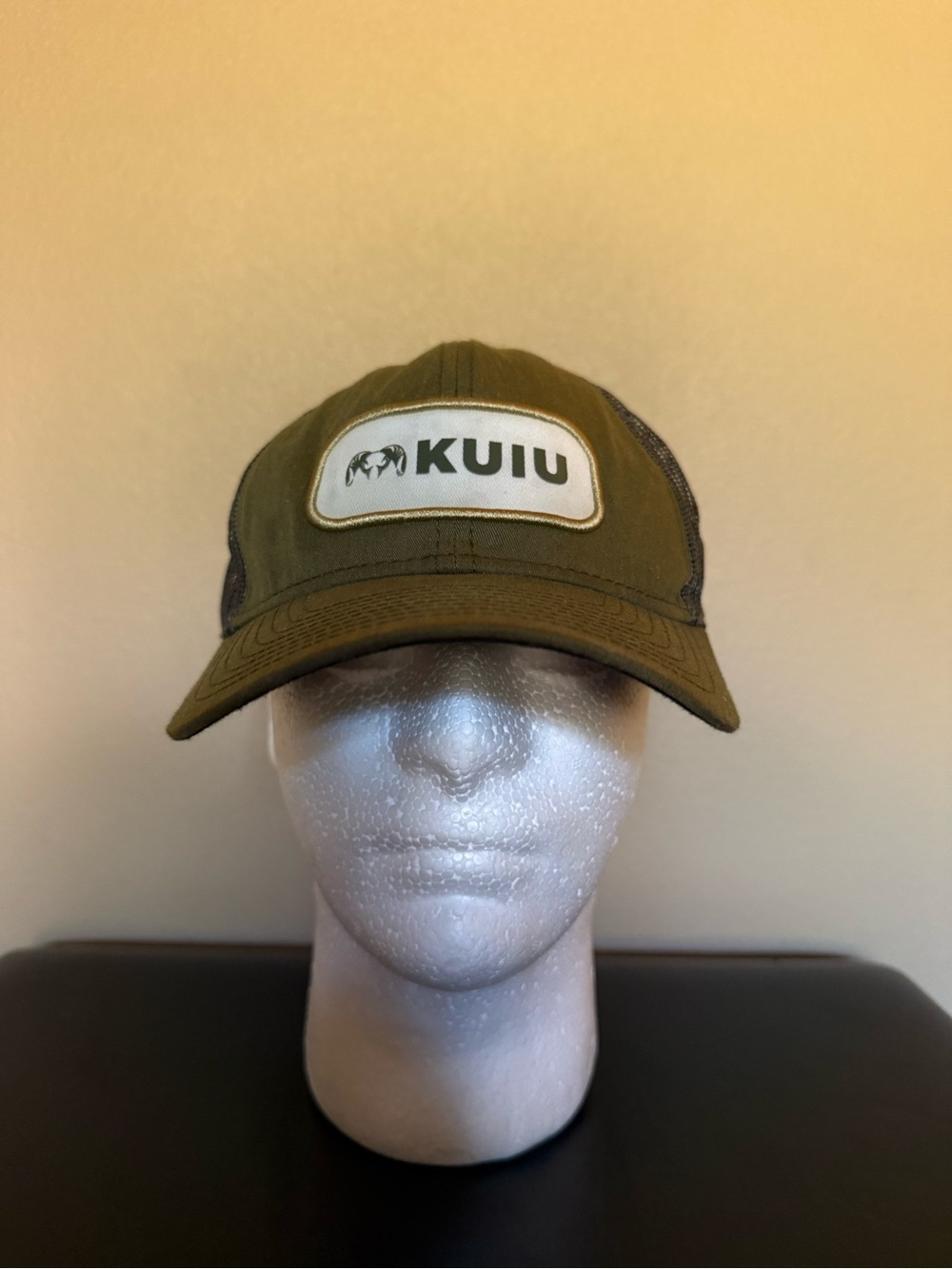 KUIU Olive Green Mesh Back Hat with Patch Logo